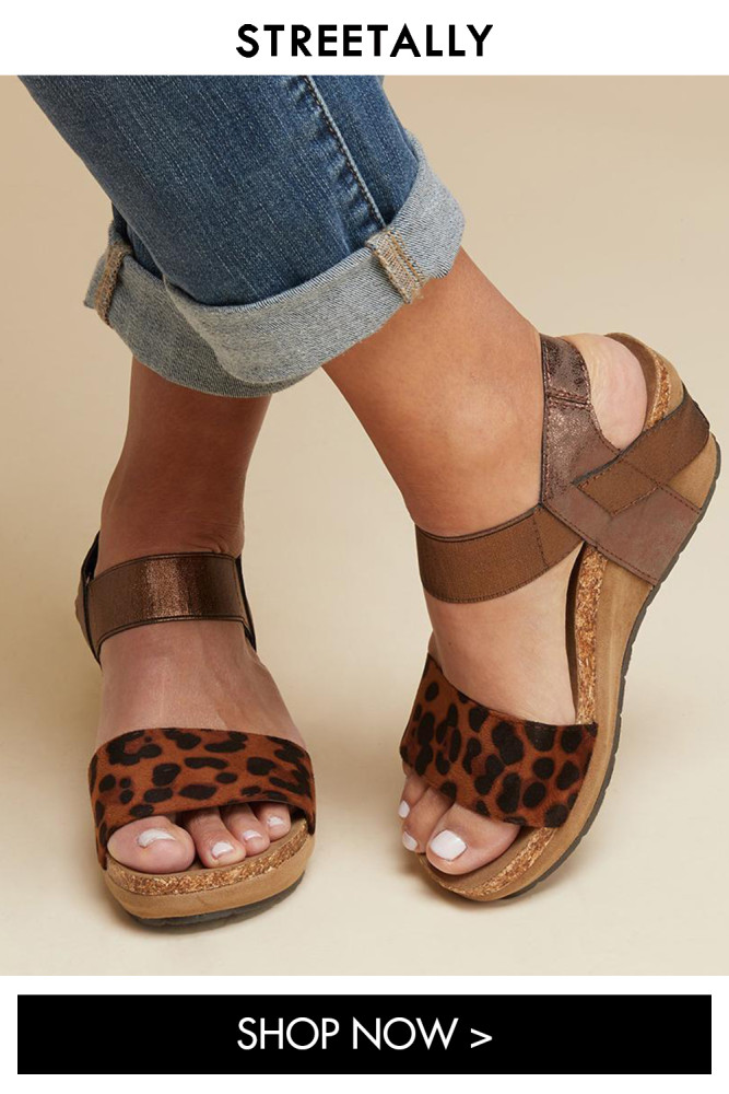 Versatile Mid-Heel Platform Fashion Wedge Sandals