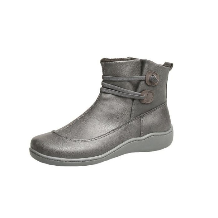 British Workwear Plus Size Fashion Casual Ankle Boots