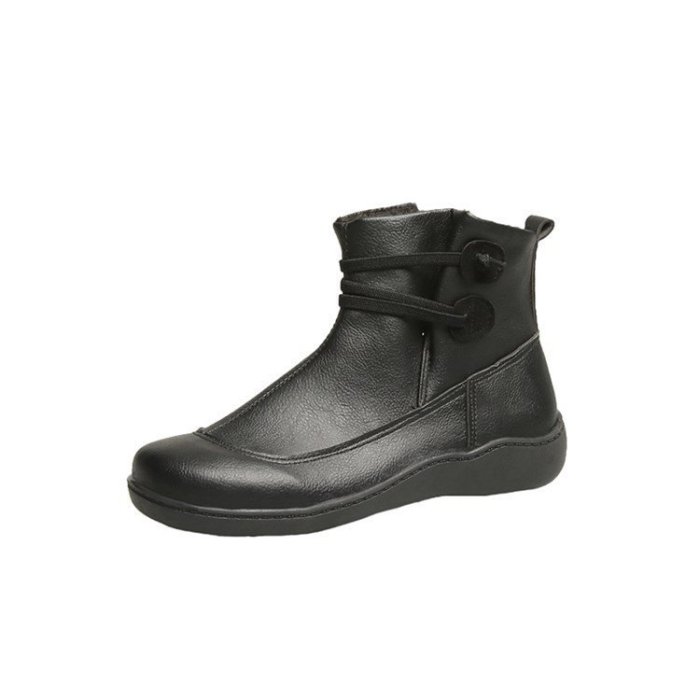 British Workwear Plus Size Fashion Casual Ankle Boots
