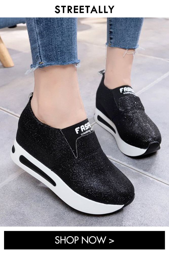 Round Head Muffin Thick Bottom Student Casual All-match Sneakers