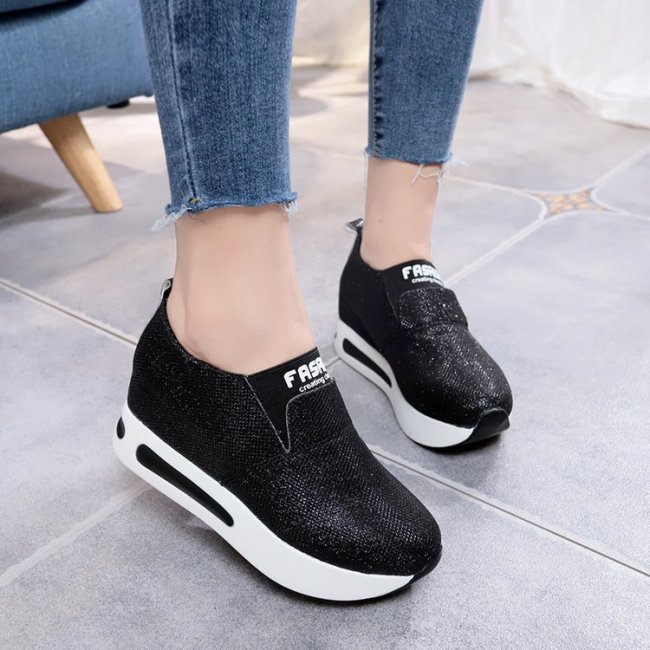 Round Head Muffin Thick Bottom Student Casual All-match Sneakers