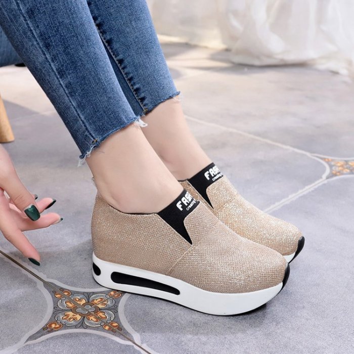Round Head Muffin Thick Bottom Student Casual All-match Sneakers