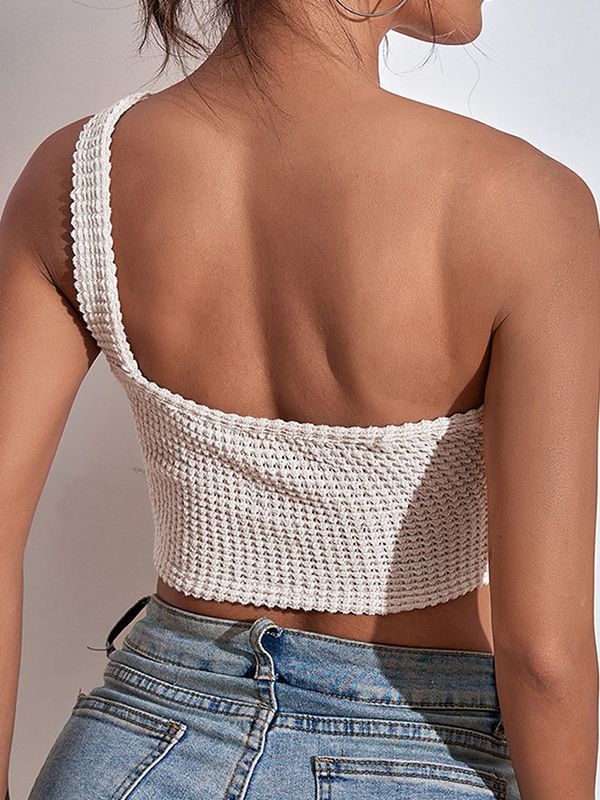 Bandeau Knit Cutout Single Strap Pure Desire Camis & Vests