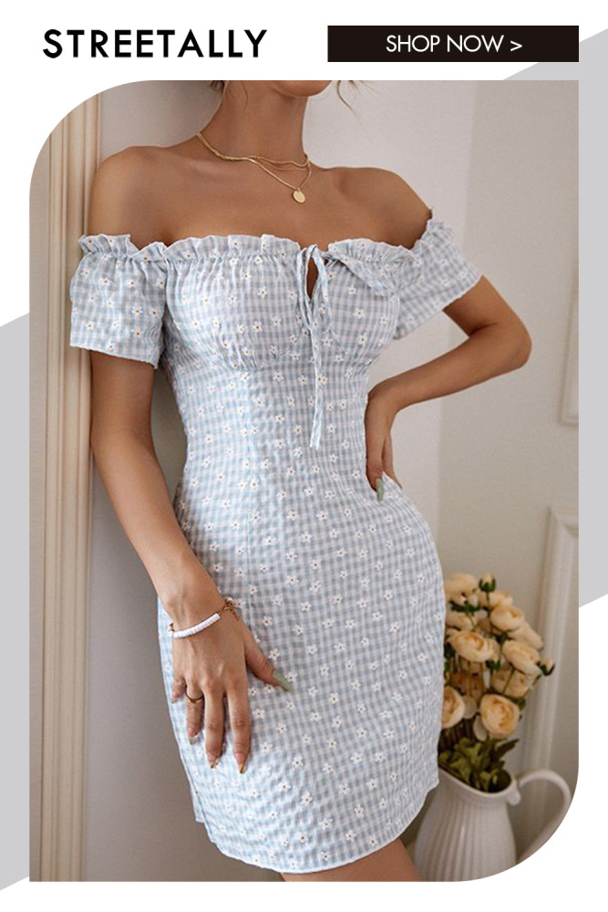 Sexy One-Shoulder Puff Sleeves A-Line Elegant Mini Dresses