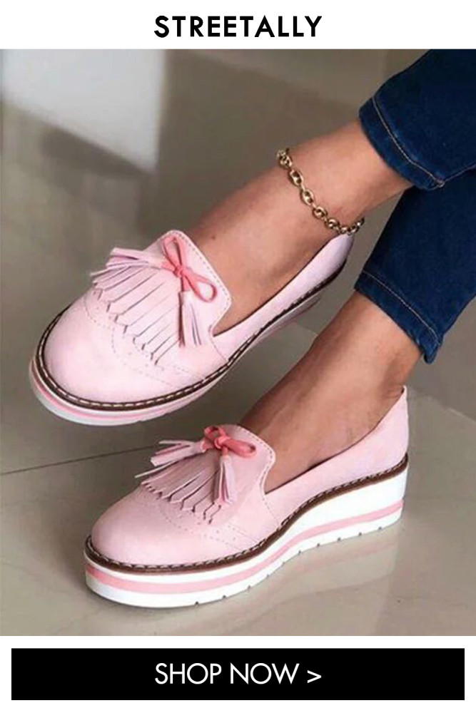 Round Head Japanese Tassel Casual Lace Lazy Flat & Loafers