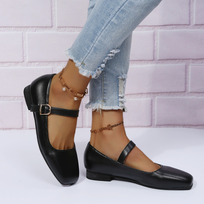 Plus Size Fashion Flat Plaid Elegant Flat & Loafers
