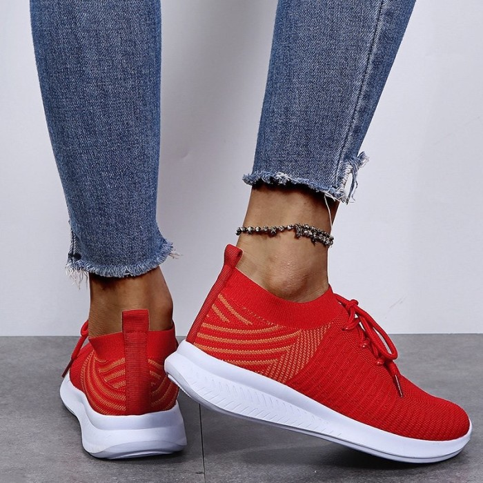 Fashion Wedge Plus Size Casual Strap Sneakers