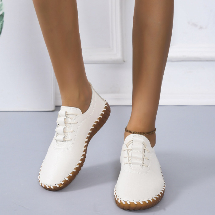 Large Size Round Toe Low Casual Flat & Loafers