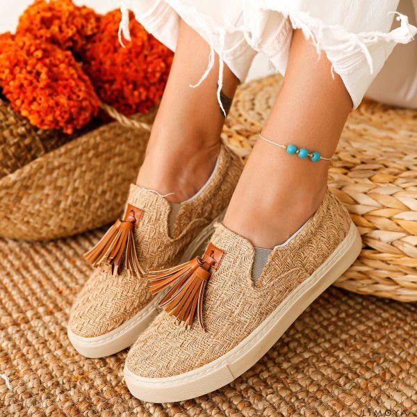 Platform Tassel Plus Size Knit Casual Flat & Loafers