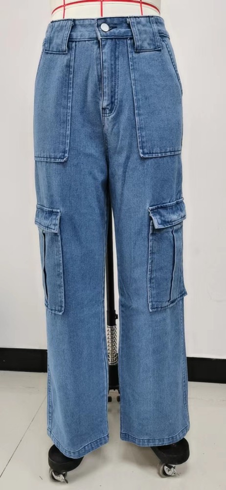 Women's Versatile Multi-pocket  Jeans