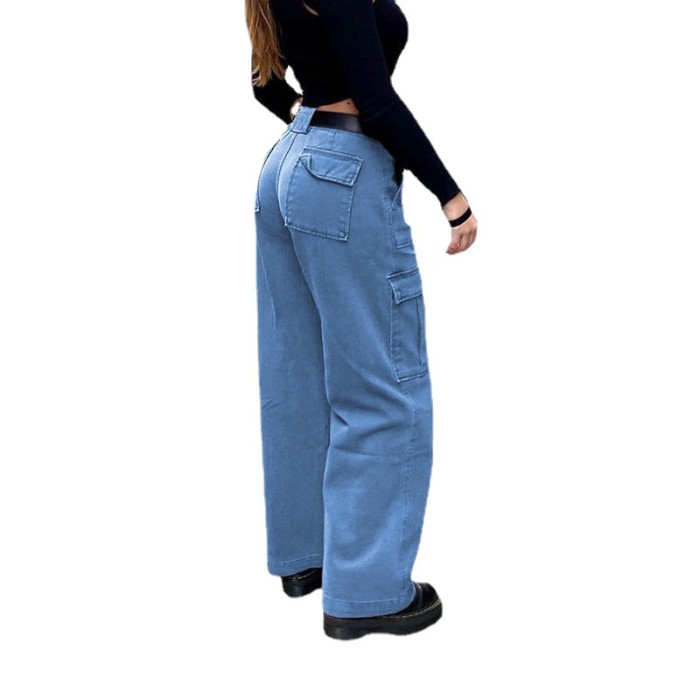 Women's Versatile Multi-pocket  Jeans
