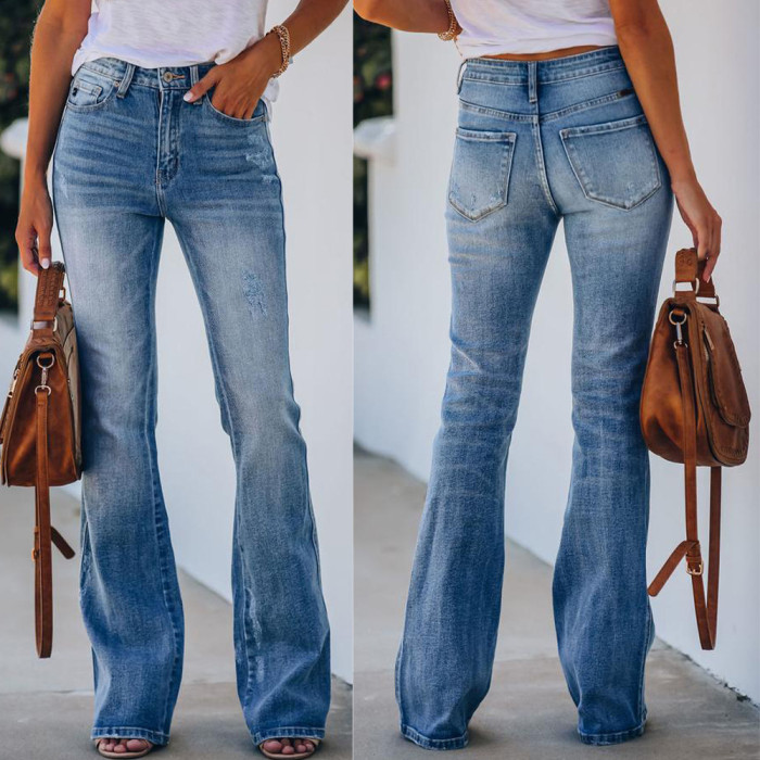 Wide Leg Mom Denim Jeans Women High Waist Jeans