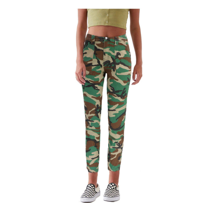 Autumn New 7 Colors High Waist Women Camouflage Jeans