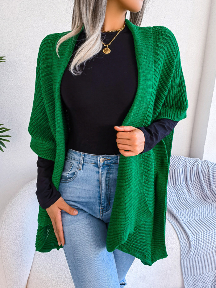 Casual Loose Plus Size Solid Fashion Sweaters&Cardigans