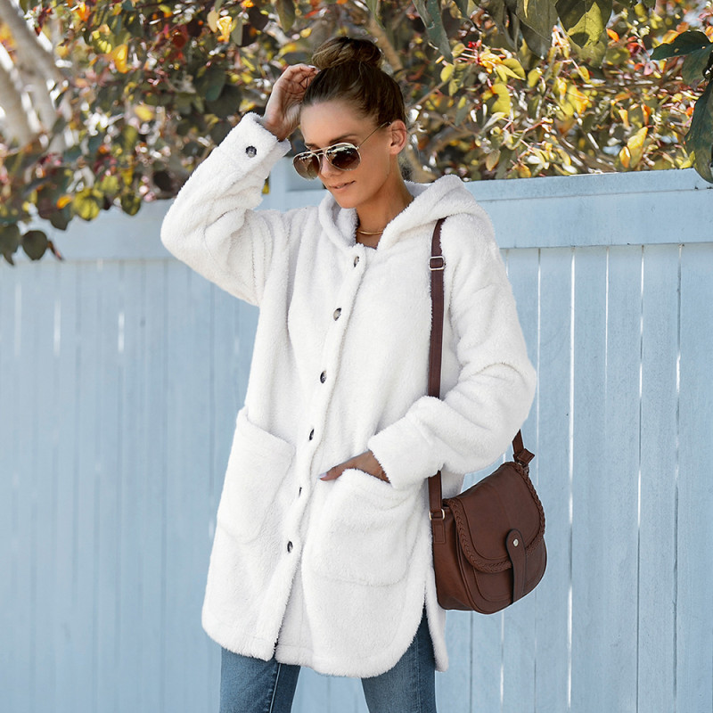 Winter Women Quilted Coats White All-matching Warm Thick Jackets