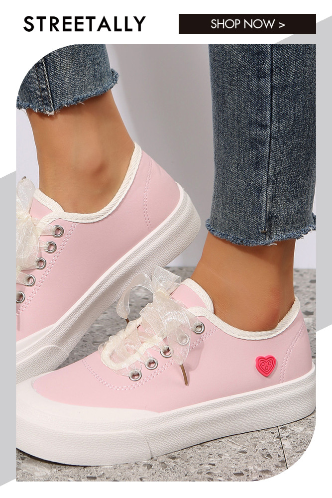 Round Head Fashion Shallow Mouth Flat Bottom Casual Sneakers