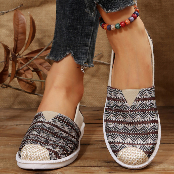 Large Women's Round Head Casual Flat&Loafers