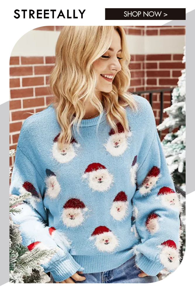 Cute Sweater Korean Reindeer Ugly Christmas Sweater