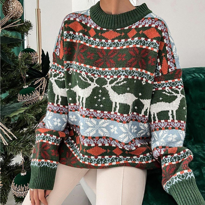 Autumn Winter Christmas Sweater Women Fashion KnittedSweaters