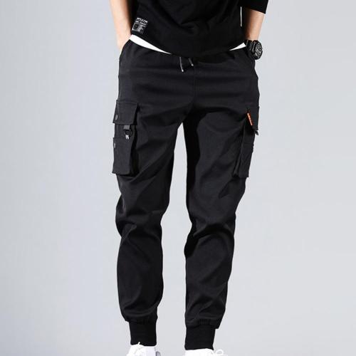 Men's Solid Color Waterproof Pocket Breathable Casual Cargo Pants