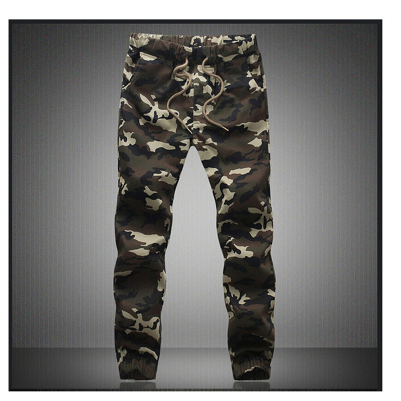 Fashion Casual Camouflage Jogging Men's Pure Cotton Pencil Harem Pants