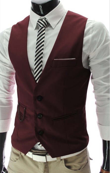 Men's Formal Fit Casual Sleeveless Business Fashion Vest