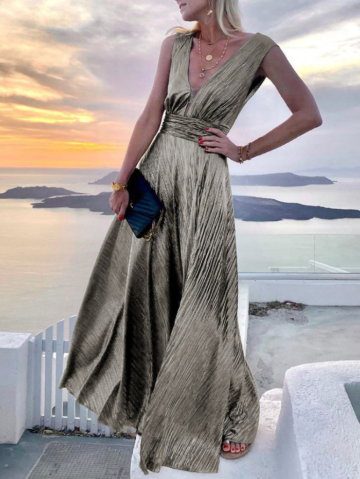 Sexy Elegant Strapless Maxi Party Dress