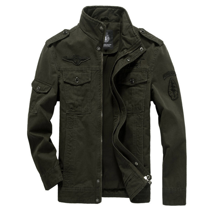 Fashion Workwear Jacket Casual Cotton Multi Pocket Bomber Coats