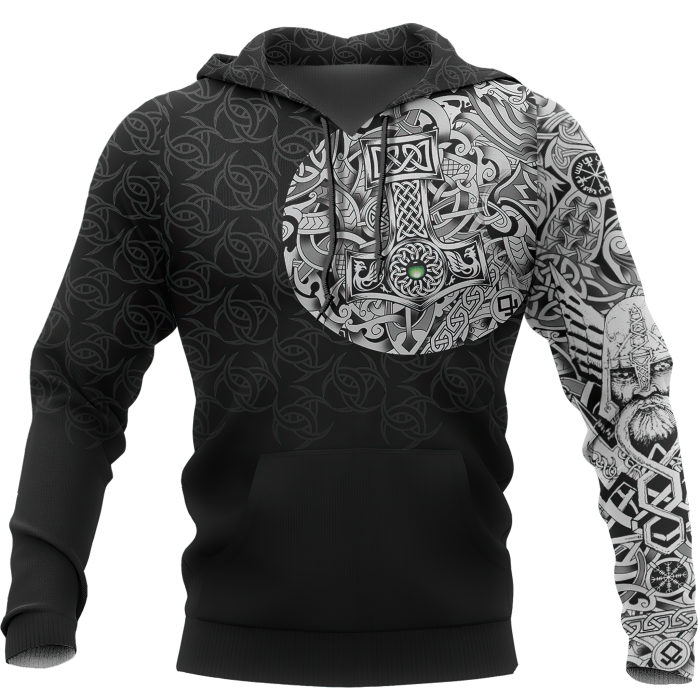 Men's Fashion Retro 3D Printing Casual Sweatshirt Hoodie