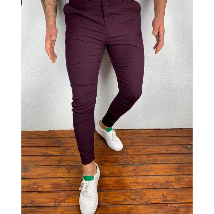 Men's Fashion Business Office Slim Classic Comfortable Pencil Pants