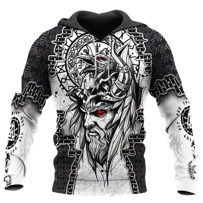 Men's Fashion Cap Long Sleeve Pullover Casual Loose Hoodie Coat