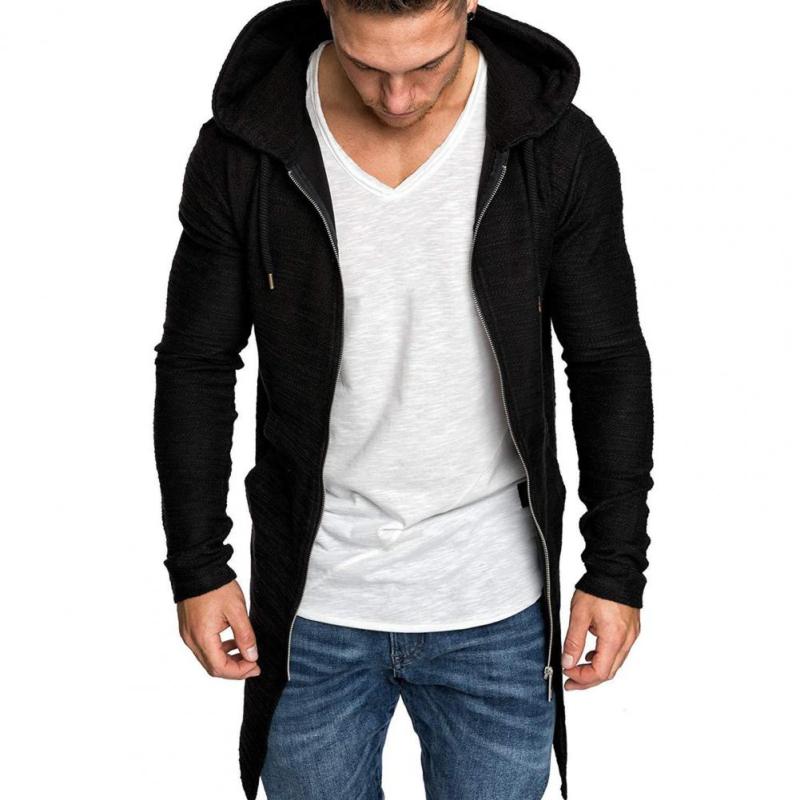 Men's Fashion Solid Color Slim Casual Zipper Long Sleeve Coats & Jackets