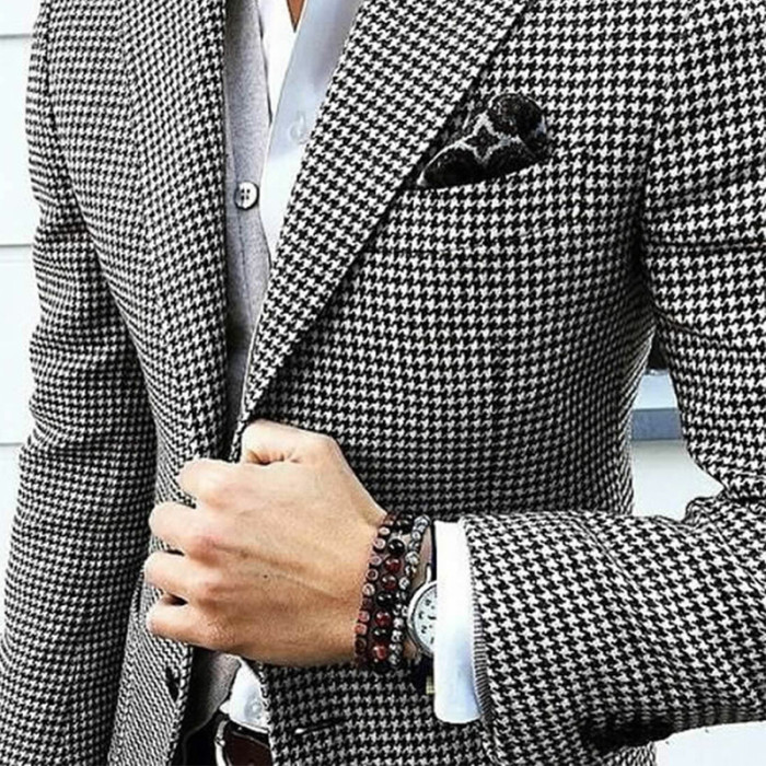 Men's Fashion Casual Notch Lapel Wedding Blazer