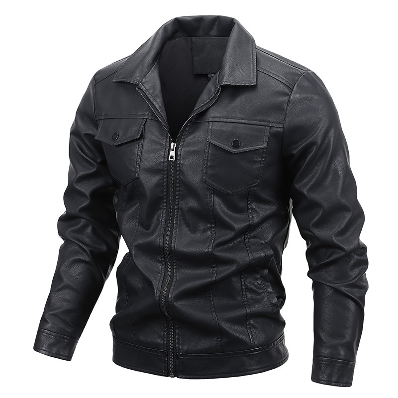 Fashion Pu Leather Jacket Motorcycle Fashion Leather Coat