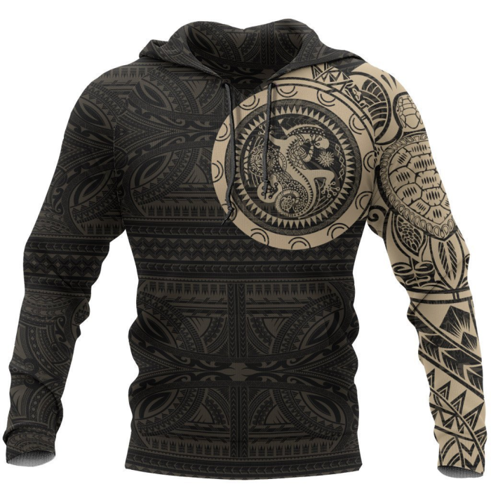 Men's Fashion Retro 3D Printing Casual Sweatshirt Hoodie