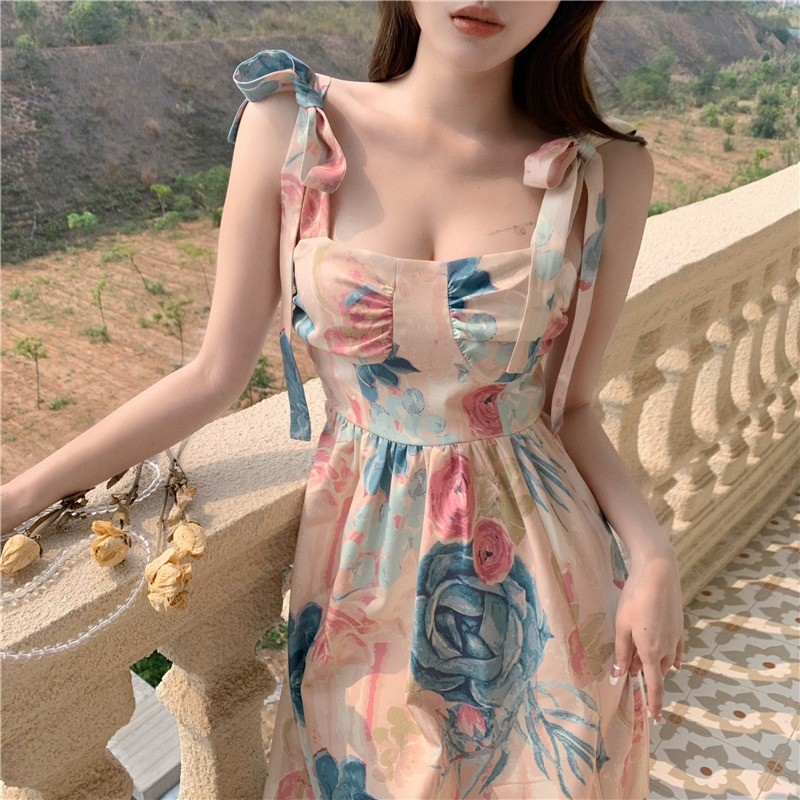 Vintage Flower Sling Dress