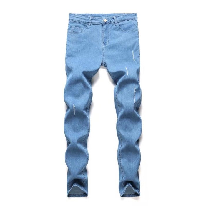 Men's Fashion Loose Fit Solid Color Jeans