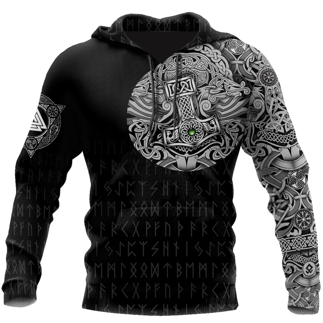 Men's Fashion Retro 3D Printing Casual Sweatshirt Hoodie