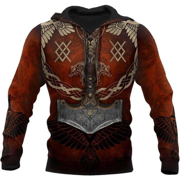 Men's Fashion Cap Long Sleeve Pullover Casual Loose Hoodie Coat