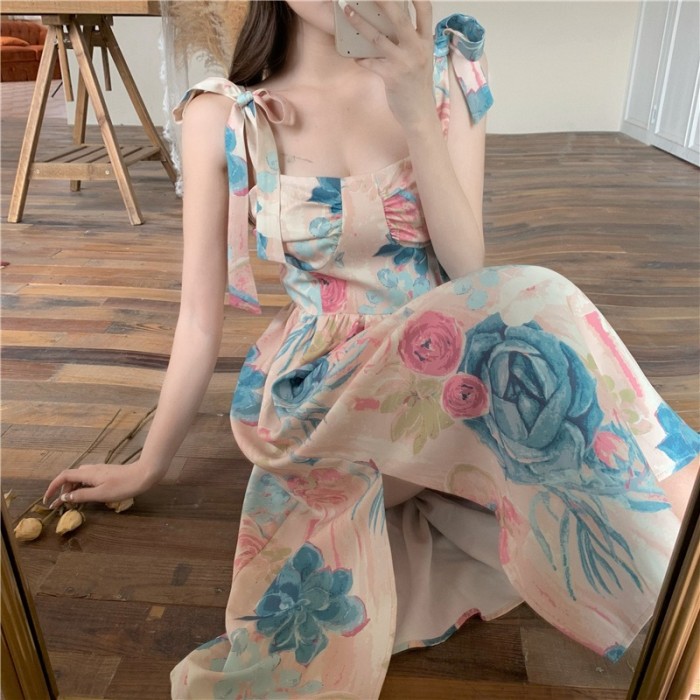 Vintage Flower Sling Dress