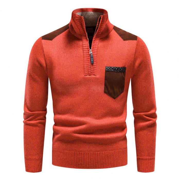 Chic Contrasting Color Skin-Friendly Loose Men's Sweater