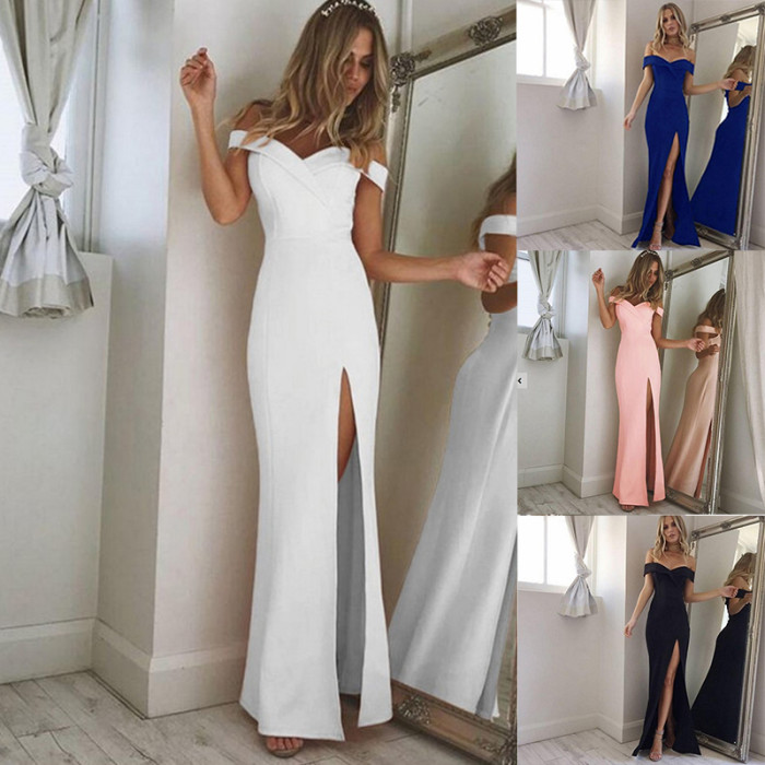 Fashion Bodysuit Party Formal Elegant Solid Color Strapless Sleeveless Evening Dress