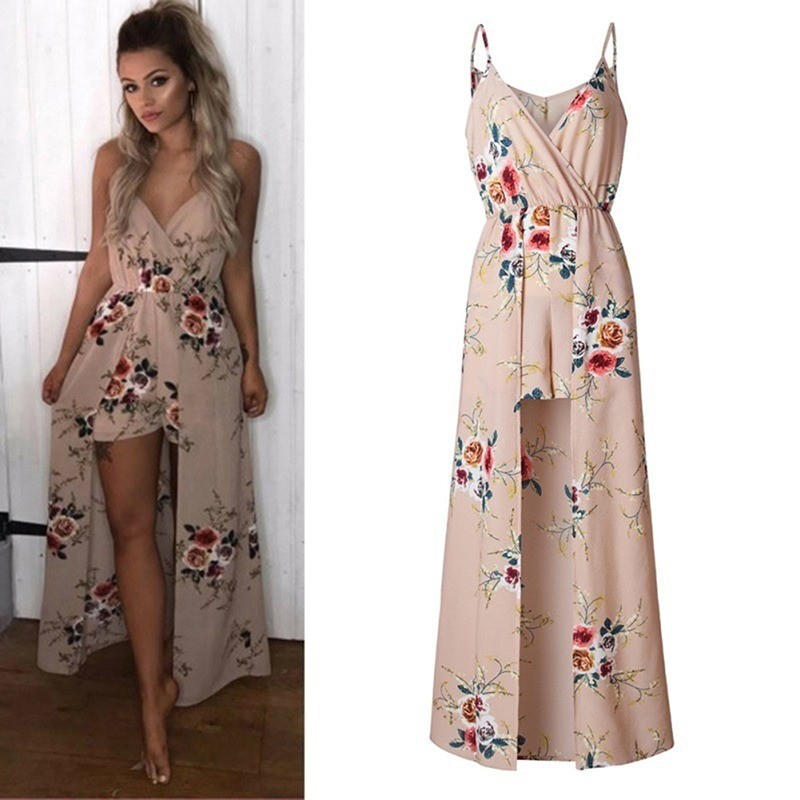 Elegant Polka Dot Tie Waist Halter Dress main image 0