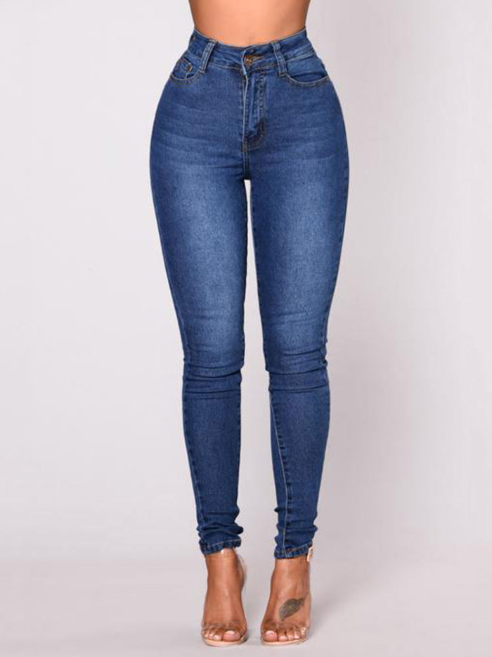 Trendy Stretch High Rise Skinny Jeans