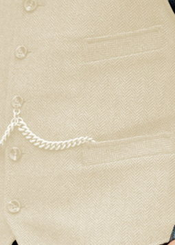 Men's Suit Solid Herringbone Wool Vintage Formal Business Vest