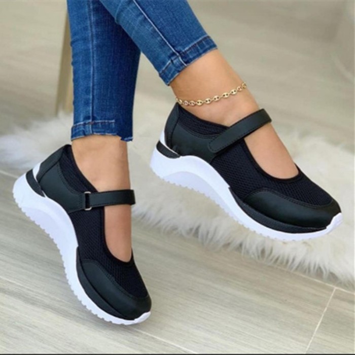 Women's Shoes Outdoor Breathable Mesh Casual Thick Sole  Sneakers