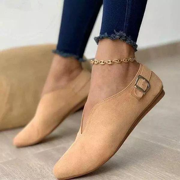 Women's Shoes Fashion Pointed Toe Suede Sweet Casual  Flat & Loafers