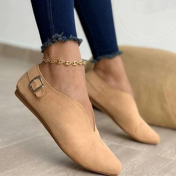 Women's Shoes Fashion Pointed Toe Suede Sweet Casual  Flat & Loafers