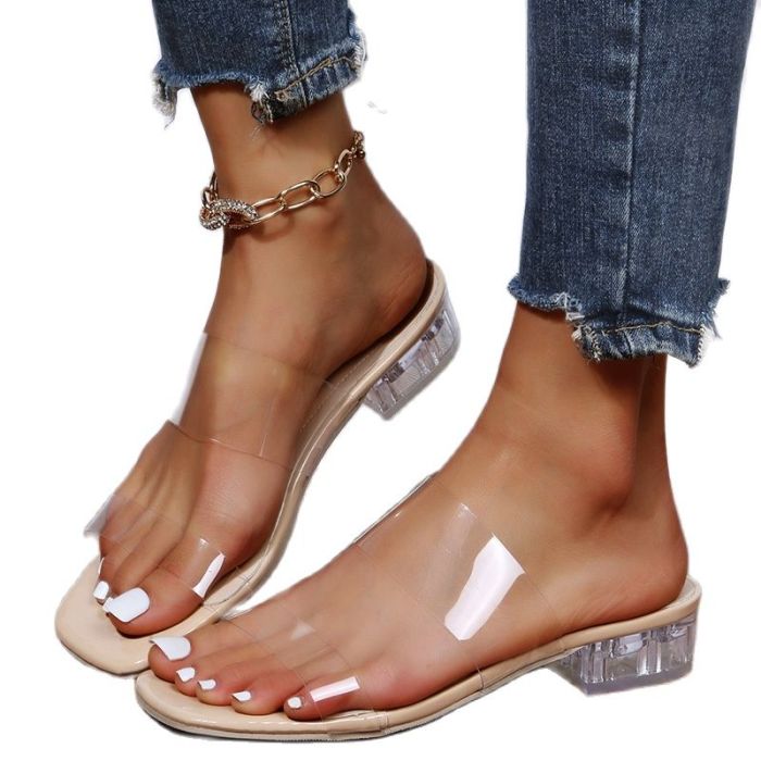 Women's Shoes Fashionable Beach Transparent Comfortable Transparent Sandals