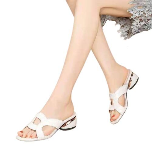 Women's Shoes Fashion Rhinestone Low Heel Comfortable Open Toe Sandals